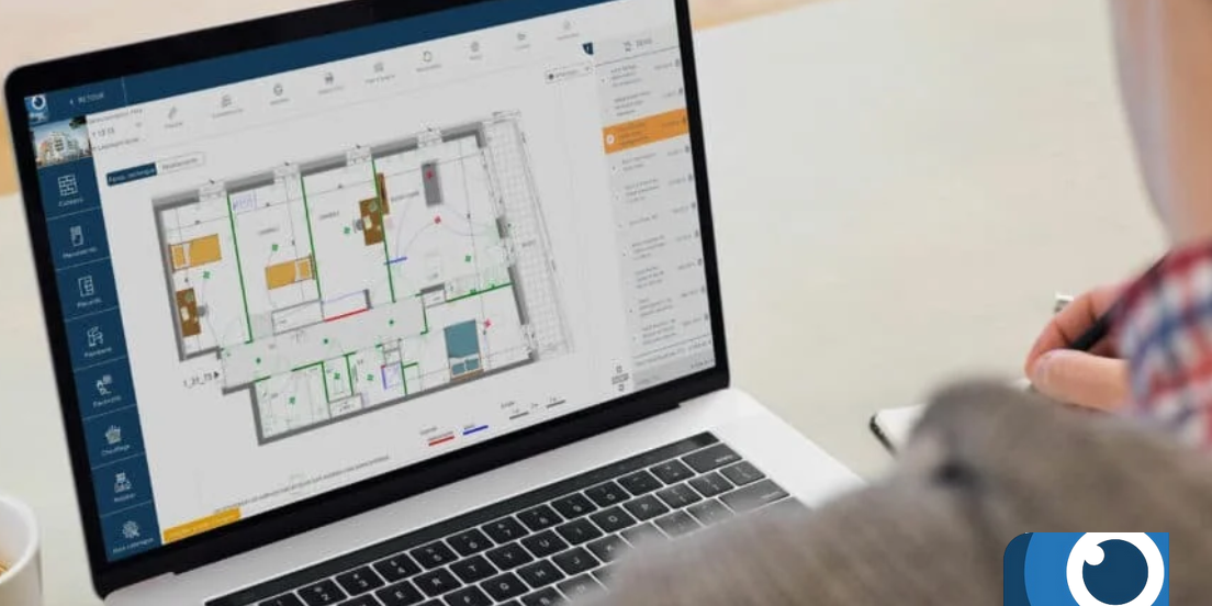 Capture d’écran 2025-02-05 152421 shwo you investissement hand partners: un hommer assis devant un bureau blanc sur lequel se trouve un ordinateur portable et une tasse de café blanche