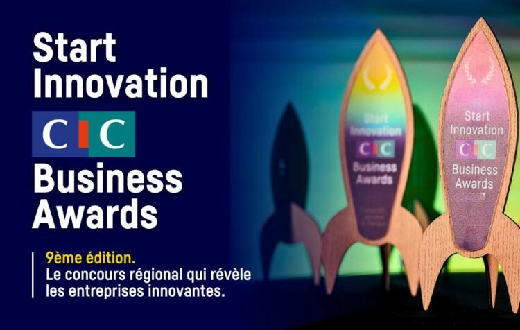Hand Partners présent aux CIC Business Awards 2024: logo du cic avec des fusées