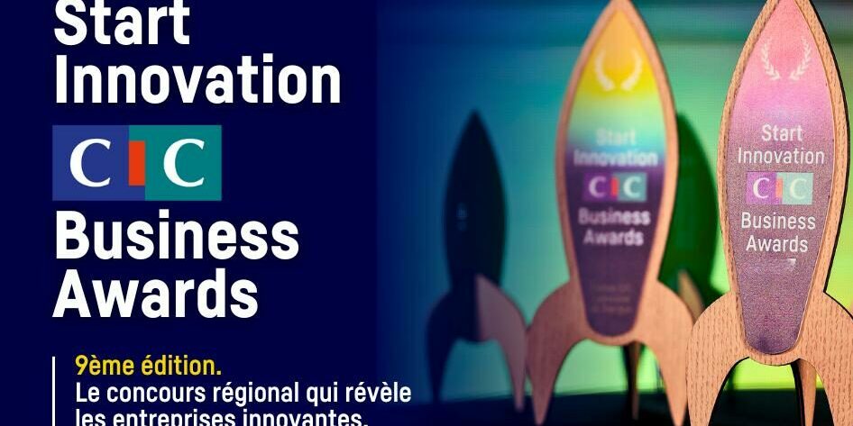 Visuel-CIC-Business-Award-2024 Hand Partners présent aux CIC Business Awards 2024: logo du cic avec des fusées